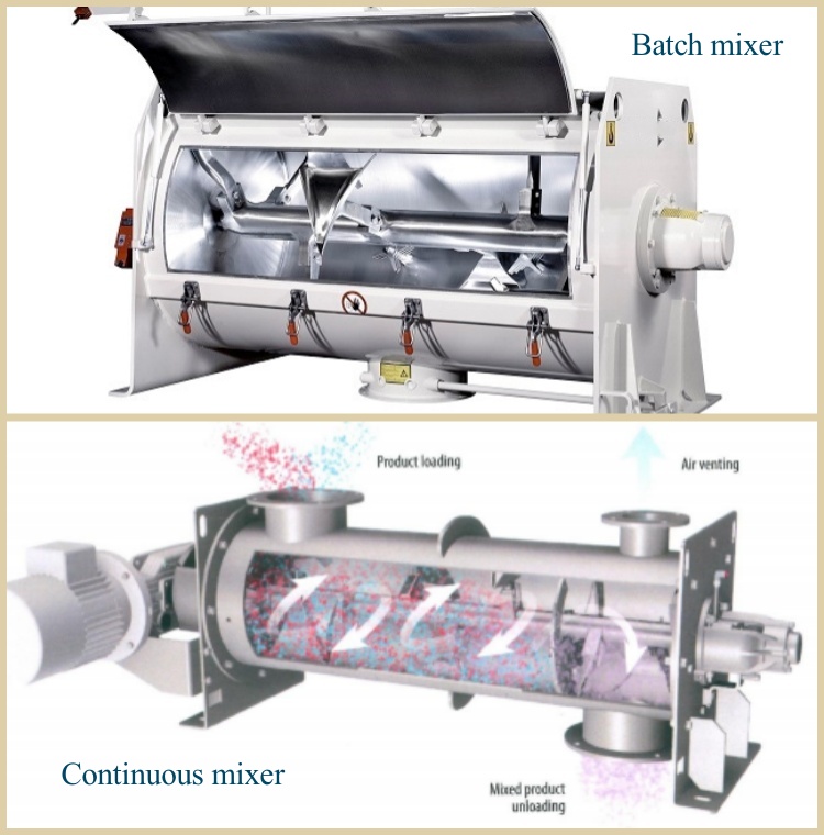 What is the difference between batch mixer and continuous mixer?