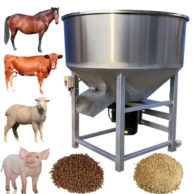 Wheat bran for stainless steel feed mixer