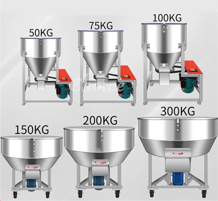 Wheat bran for stainless steel feed mixer