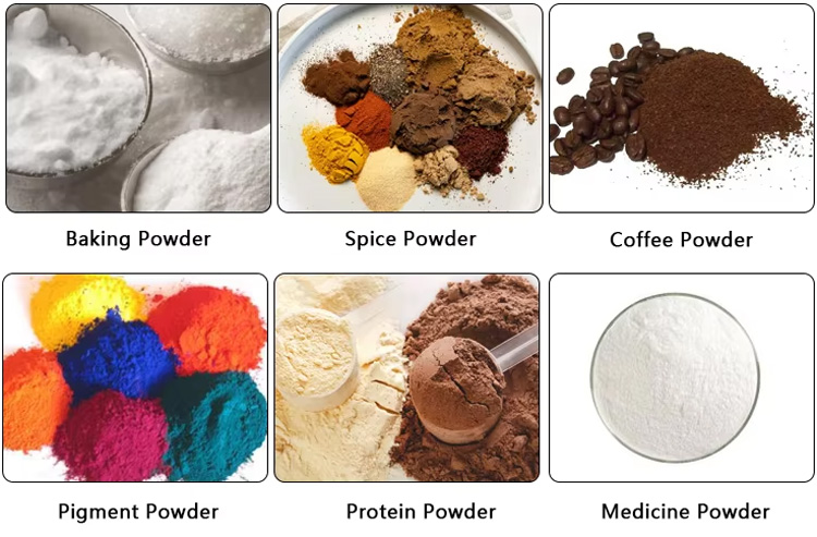 Pigment for powder ribbon mixer