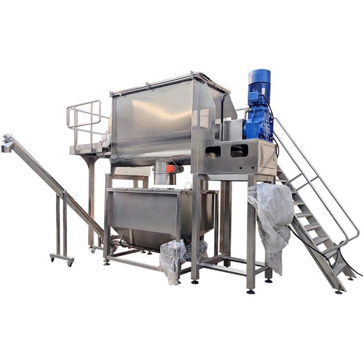 Pigment for powder ribbon mixer