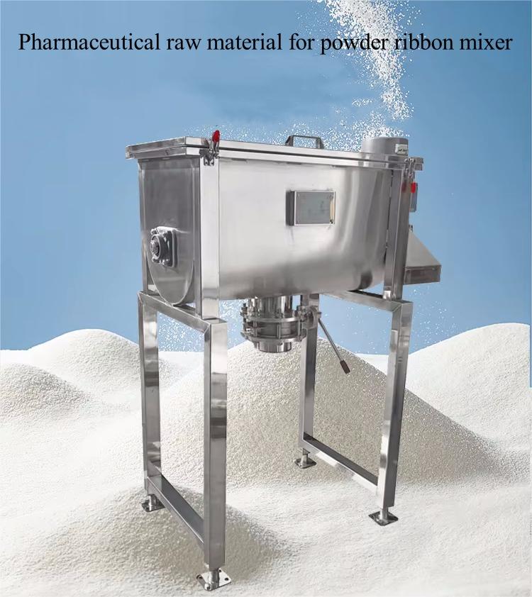 Pharmaceutical raw material for powder ribbon mixer