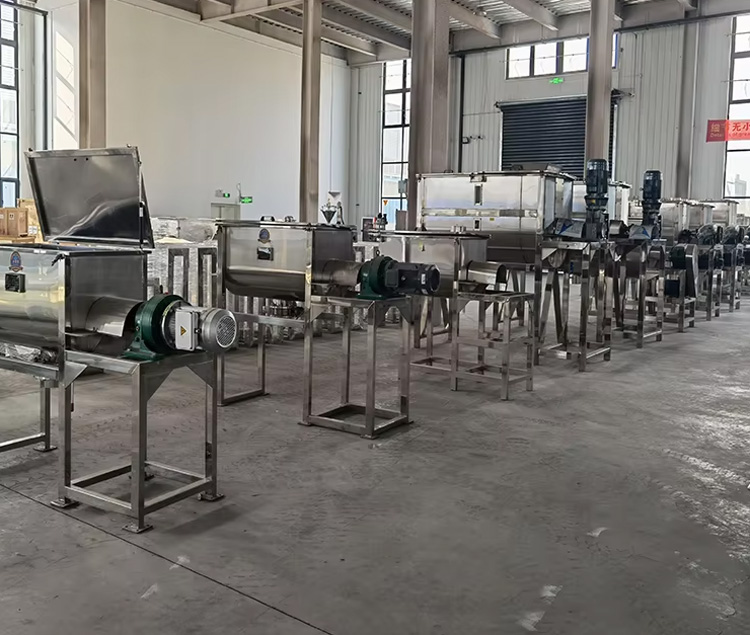 Functional dry powder mixer in bulk