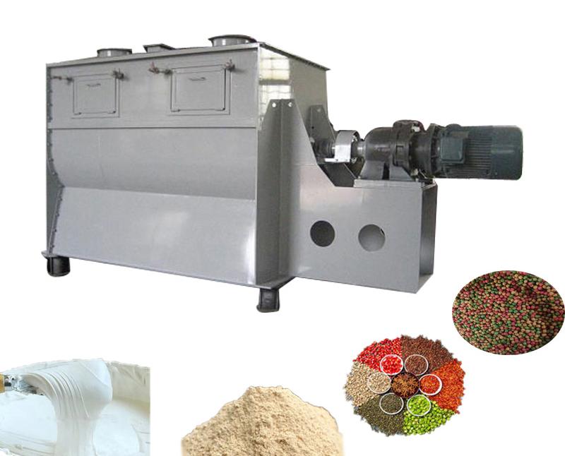 Single shaft horizontal feed paddle mixer